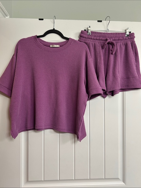 Zenana Outfitters Tops - Zenana NWOT Women’s Ribbed Lounge Shorts Set Size Small